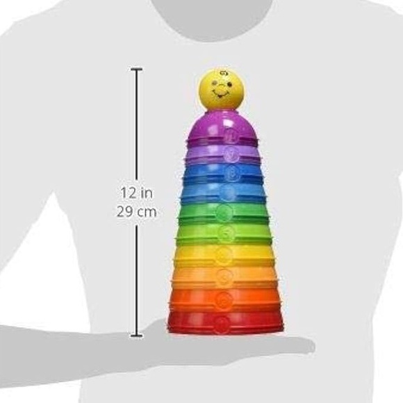 Fisher Price Stack & Roll Cups Toy - Picture 10 of 13